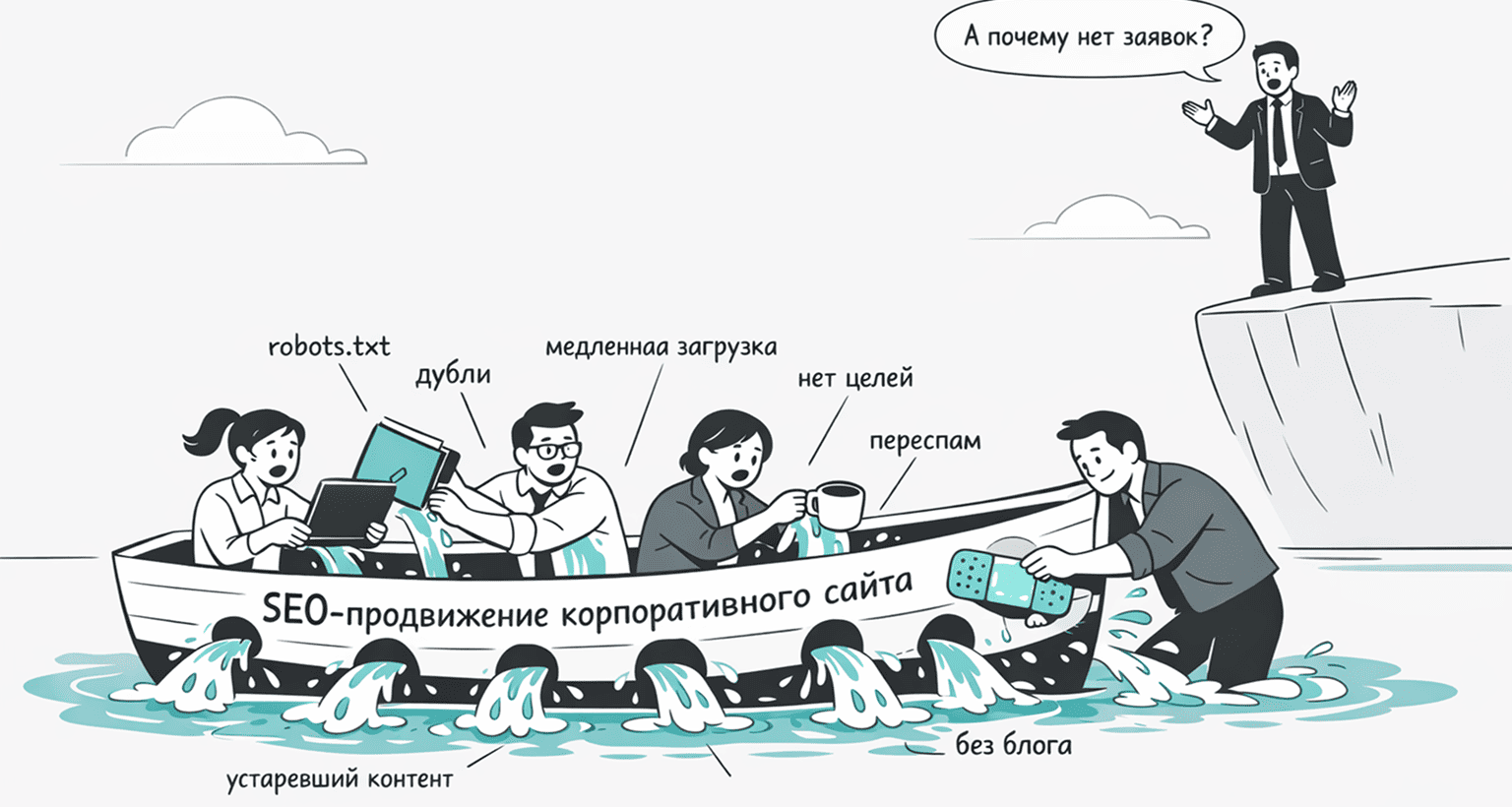 Ошибки при продвижении корпоративных сайтов